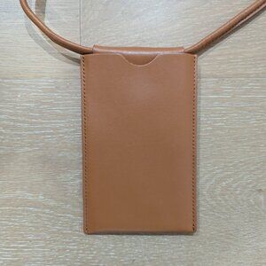 COS Leather phone & card crossbody